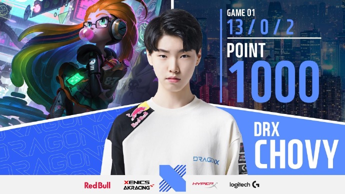 包含100T鏖战DRX2，Chovy关键制胜的词条